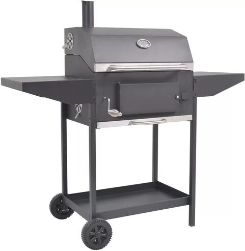 Symple Stuff 53cm Portable Charcoal Barbecue with Bottom Shelf Symple Stuff  - Size: 98cm H X 112cm W X 54cm D