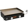 VEVOR Commercial Griddle, 22.4" Heavy Duty Manual Flat Top Griddle, Countertop Gas Grill with Non-Stick Cooking Plate, Steel LPG Gas Griddle, H-Shaped Burner Restaurant Portable Grill, 22,000 BTU