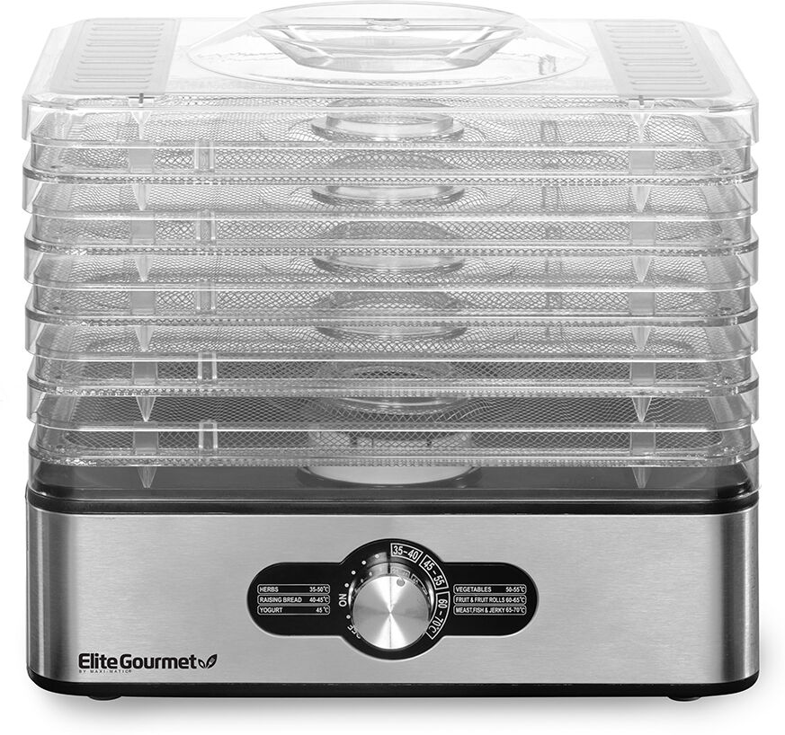 Photos - Food Dehydrator Elite Gourmet 5-Tray , Stainless-Steel efd3321 