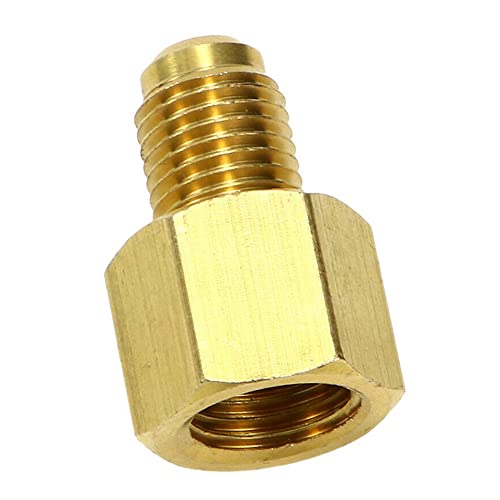 MenQind Messing 1/4 '' SAE AG naar G1/4 '' IG Stikstof Regelgever Adapter Fittingen, Messing Bouw, Corrosiebestendig