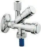 Grohe Eggemann WAS Kombi-Eckventil DN 10 Eggemann H: 12,1 Ausladung: 3 cm chrom 41070000