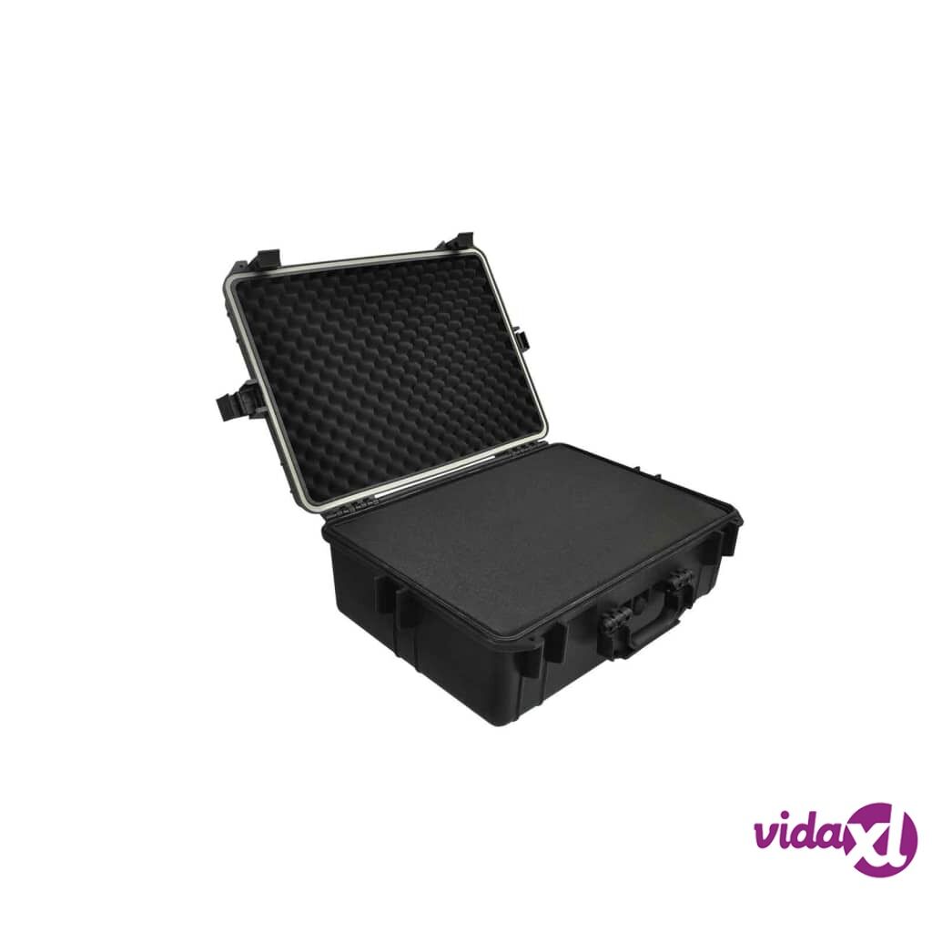 vidaXL Transport Hard-Case Black w/ Foam 35 Liter capacity