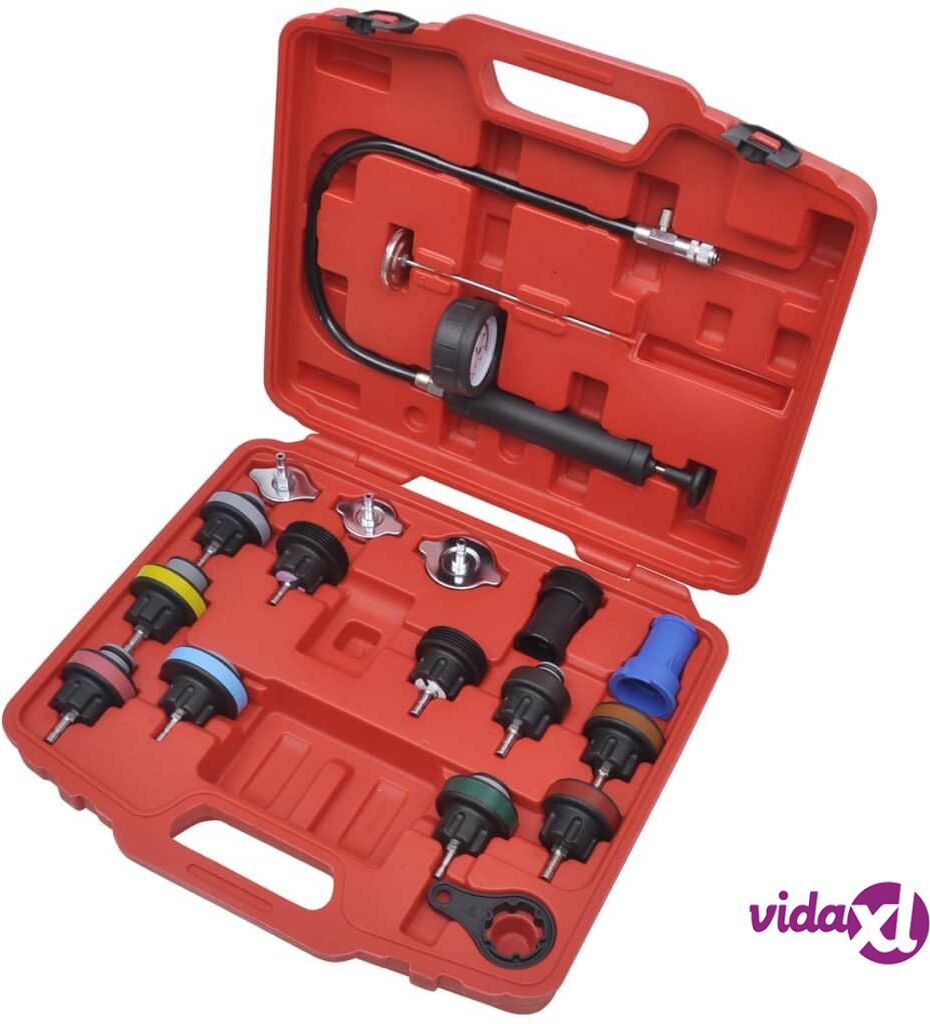 vidaXL 18 pcs Radiator Pressure Tester Kit