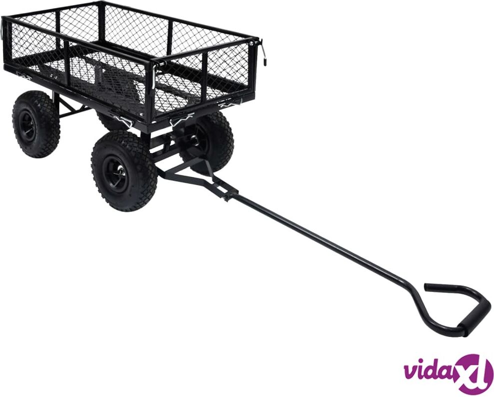 vidaXL Garden Hand Trolley Black 250 kg