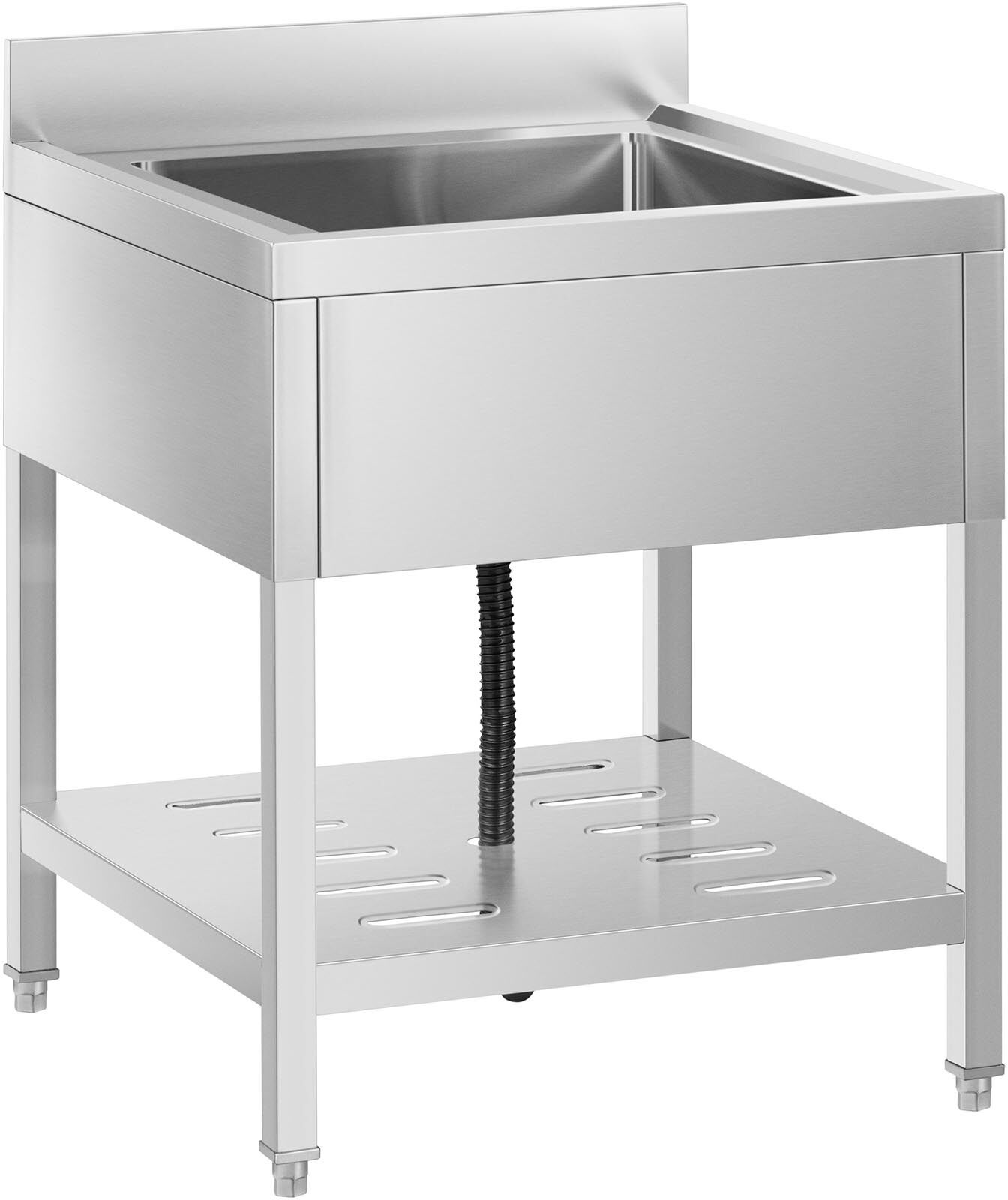 Royal Catering Évier professionnel - 1 bac - Inox - 50 x 50 x 25,5 cm RCSSS-70X70-S