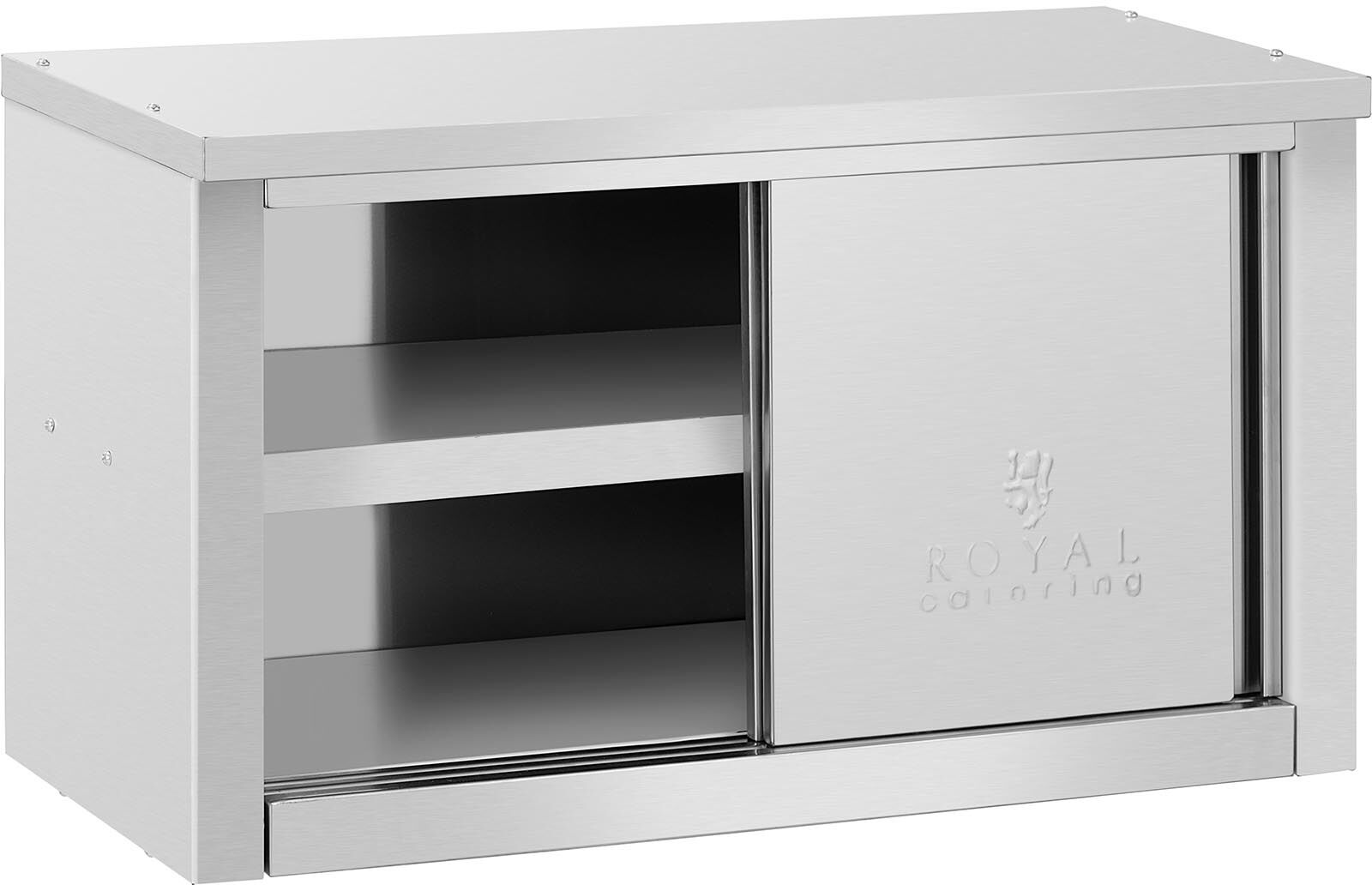 Royal Catering Armoire murale en inox - 900 x 400 x 500 mm - Capacité de 70 kg par compartiment - Royal Catering RCAT-90/40/50-CP