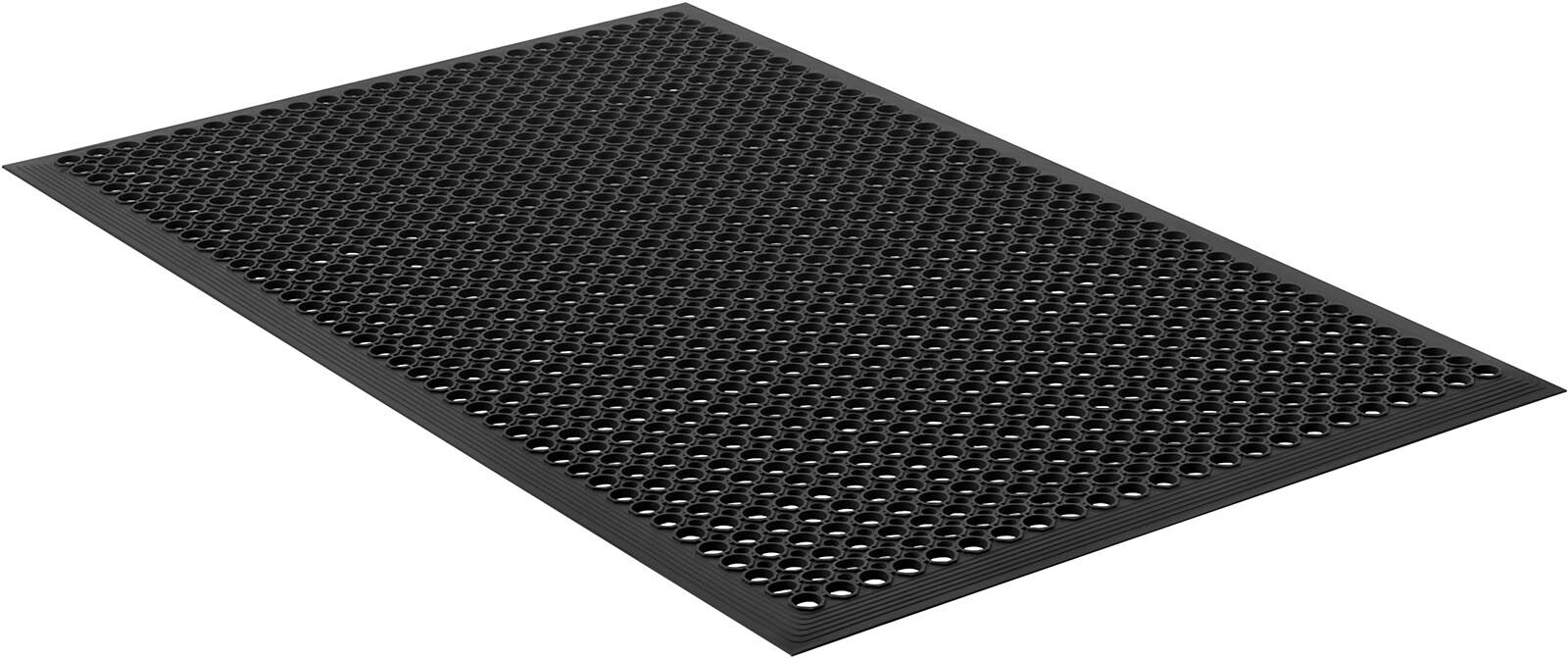 ulsonix Tapis en caoutchouc - 92.0000 x 92.0000 x 2.0000 cm - Noir ULX-RM-01