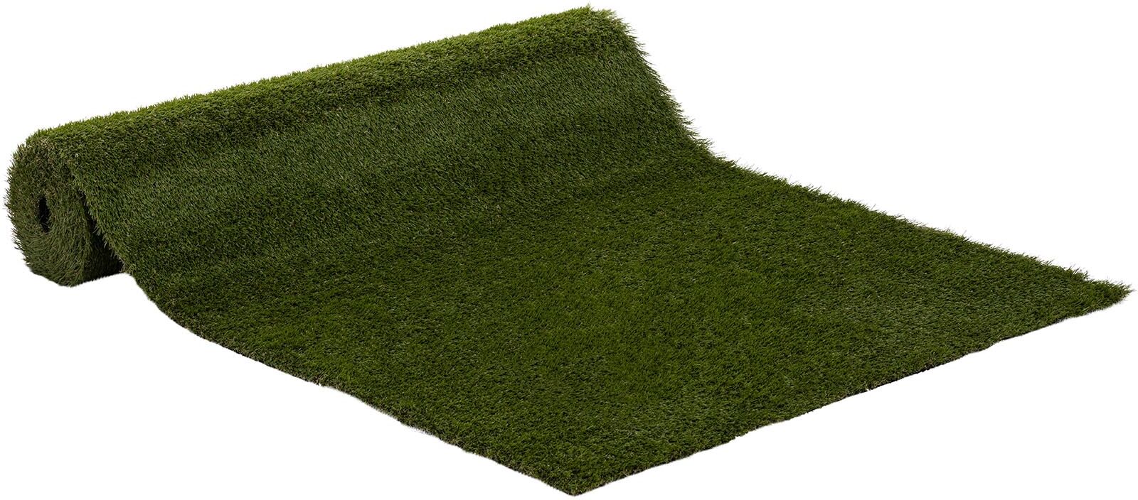 hillvert Gazon synthétique - 100 x 400 cm - Hauteur : 30 mm - Nombre de piqures : 20/10 cm - Résistant aux UV HT-VAG-1X4