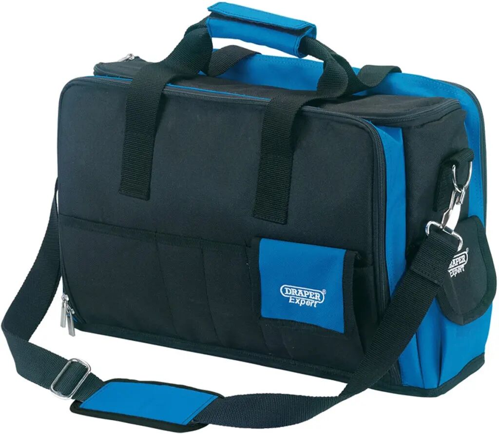 Draper Tools Experts Sac à outils pour PC portable Bleu et noir 89209