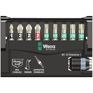 Wera Bit-Set »Bit-Check 10 Stainless« schwarz