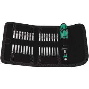 Wera Werkzeugset »Etui Kraftform Kompakt 60 Torque«, (17 tlg.) grün/schwarz/silberfarben Größe