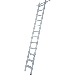 KRAUSE Stufen-Regalleiter, einhängbar, mit 1 Paar Einhängehaken, 12 Stufen