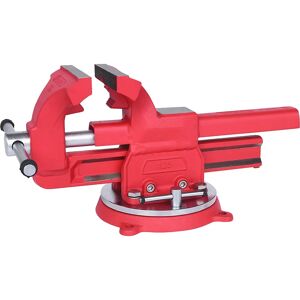 KS Tools Parallel-Schraubstock mit Drehteller, Backenlänge 120 mm, mit Rohrspannbacke