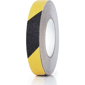 Ampere Bodenmarkierungsband, rutschfest, Breite 25 mm, gelb/schwarz
