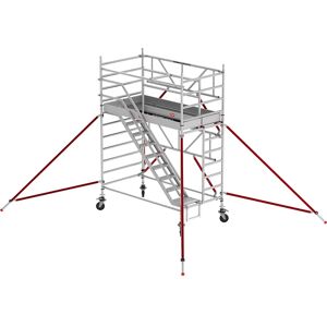 Altrex Treppengerüst RS TOWER 53 breit, Holzplattform, Länge 1,85 m, Arbeitshöhe 4,20 m