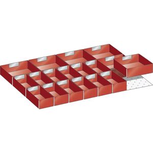 LISTA Kunststoffeinsatzkasten, für Schrankmaße 564 x 725 mm, für Schubladenhöhe 50 mm