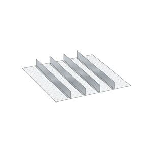 LISTA Schubladeneinteilungsmaterial-Set, 4 Trennwände, für Fronthöhe 200 mm