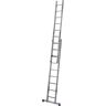 KRAUSE Profi-Schiebeleiter STABILO + S, Stufen-Sprossen-Kombination, 2 x 9 Stufen/Sprossen