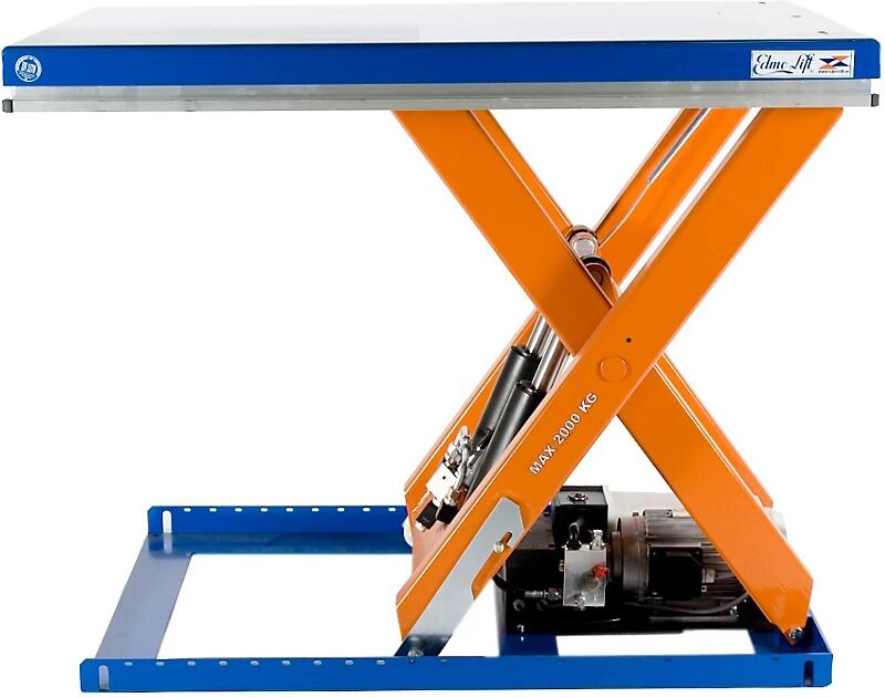 Edmolift Kompakt-Hubtisch Tragfähigkeit 2000 kg Plattform LxB 1300 x 800 mm, Nutzhub 820 mm