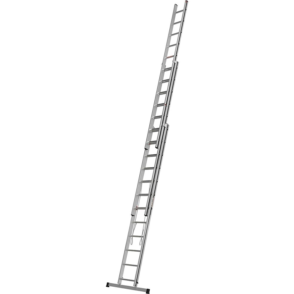 HYMER Alu-Mehrzweckleiter Einsteigermodell 3 x 12 Sprossen, max. Arbeitshöhe 8,71 m