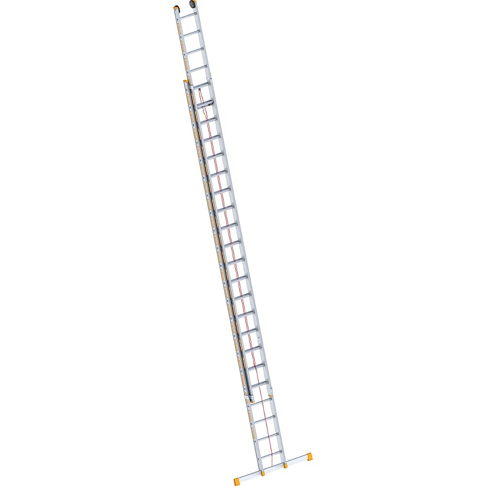 Layher Alu-Seilzugleiter 2-teilig, ausziehbar, inkl. Traverse 2 x 22 Sprossen