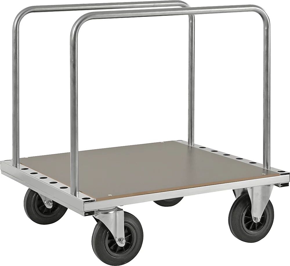 Kongamek Plattenwagen KM539 LxBxH 890 x 800 x 940 mm 2 Lenkrollen mit Stopp, 2 Bockrollen