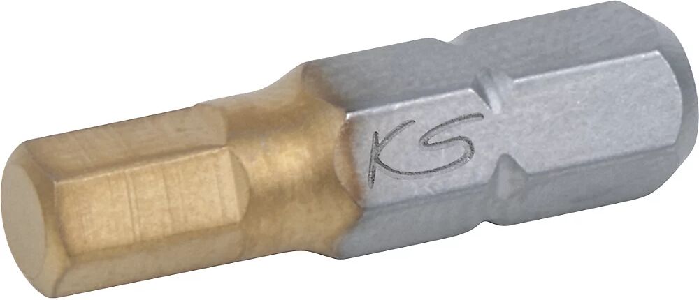 KS Tools 1/4'' TIN Bit Sechskant, VE 5 Stk 6 mm