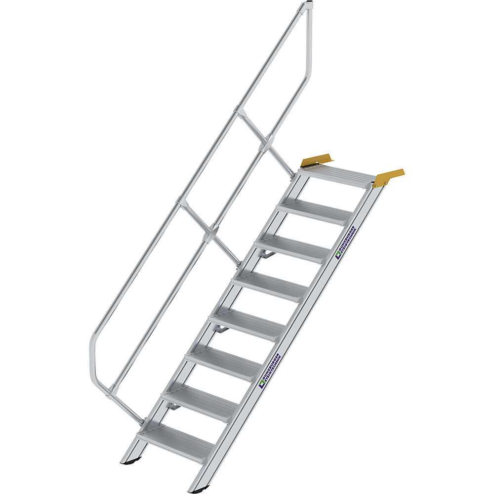 MUNK Industrietreppe Alu-Stufen, Stufenbreite 600 mm 8 Stufen