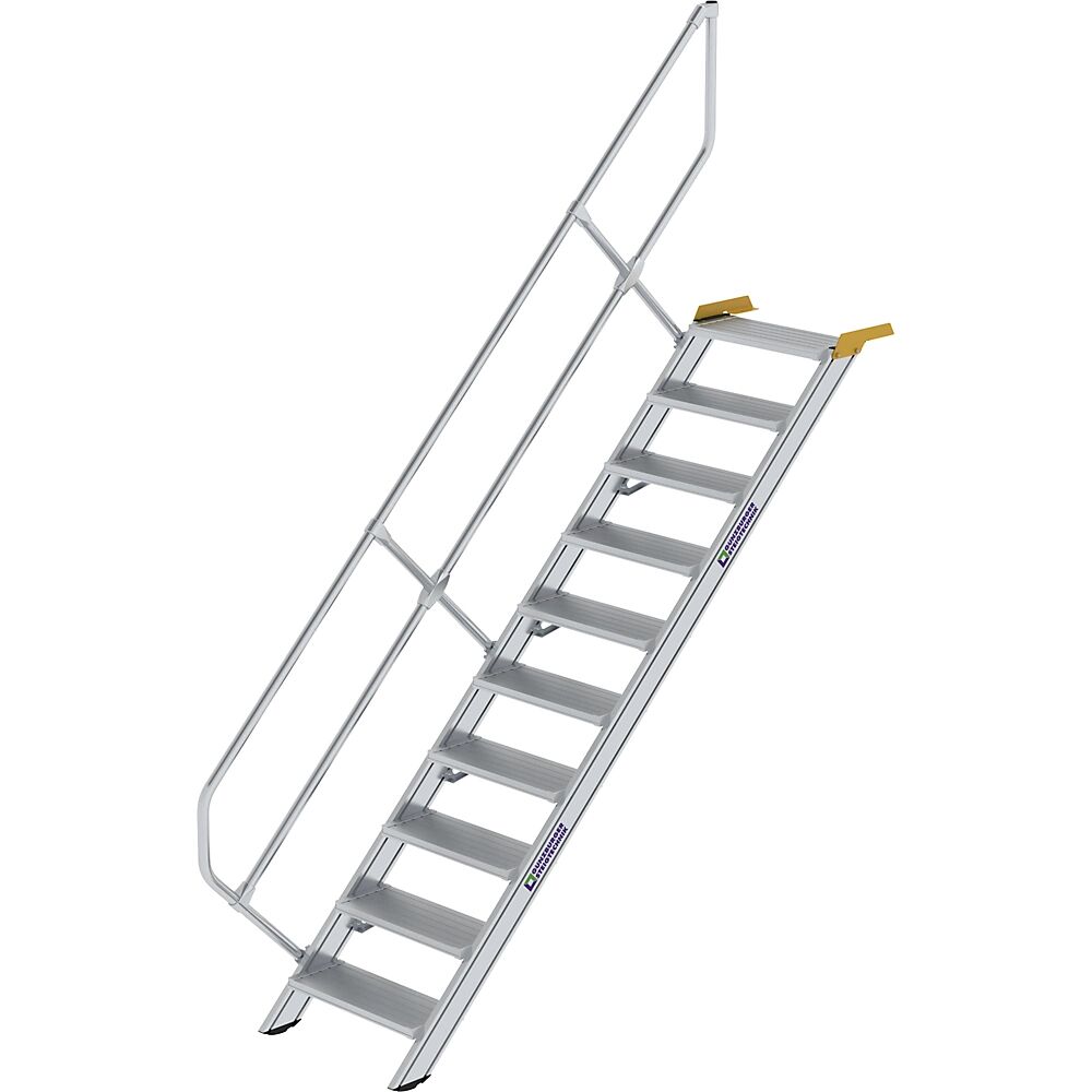 MUNK Industrietreppe Alu-Stufen, Stufenbreite 600 mm 10 Stufen