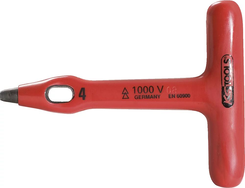 KS Tools Locheisen mit Schutzisolierung Länge 100 mm