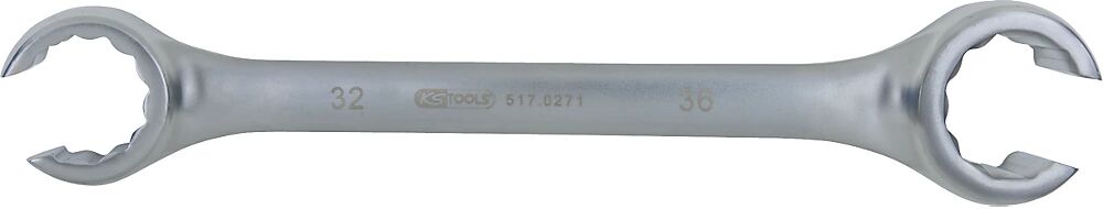 KS Tools Offener Doppel-Ringschlüssel abgewinkelt 12-kant 32 x 36 mm