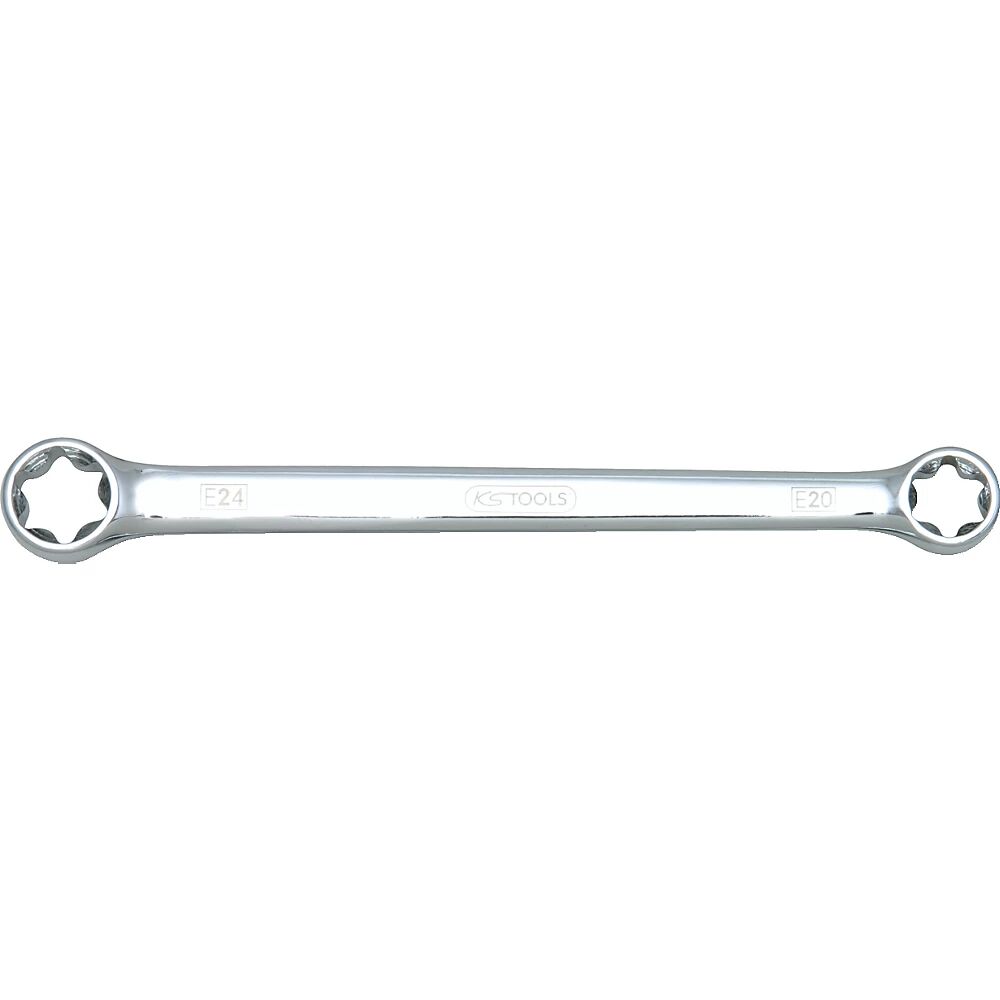 KS Tools CHROMEplus Doppel-Ringschlüssel E-TORX® Kopfhöhe (A1) 8,2 mm, (A2) 10,3 mm
