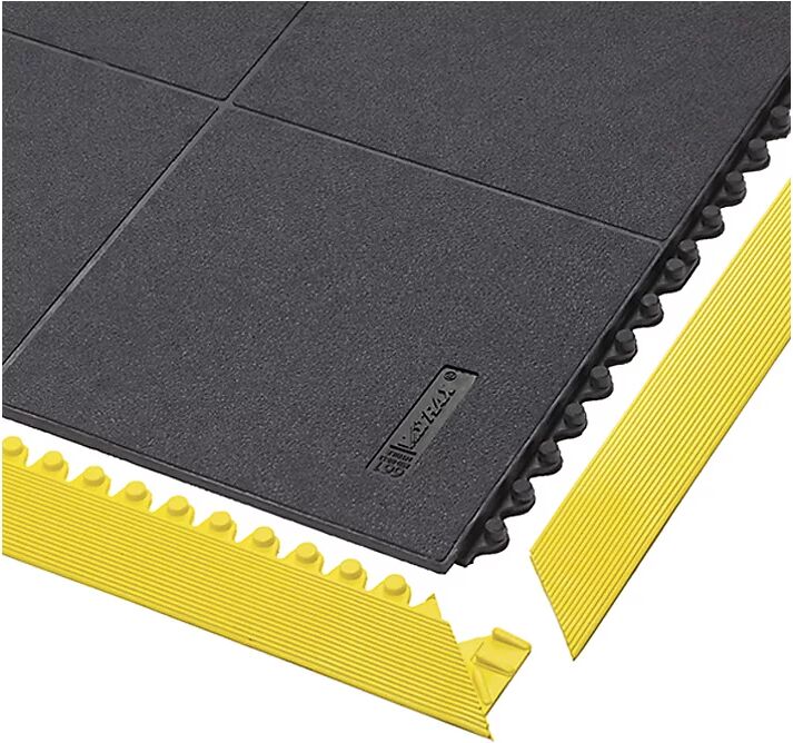 Stecksystem, Cushion Ease Solid™ ESD NITRILE FR LxBxH 910 x 910 x 19 mm, geschlossen schwarz