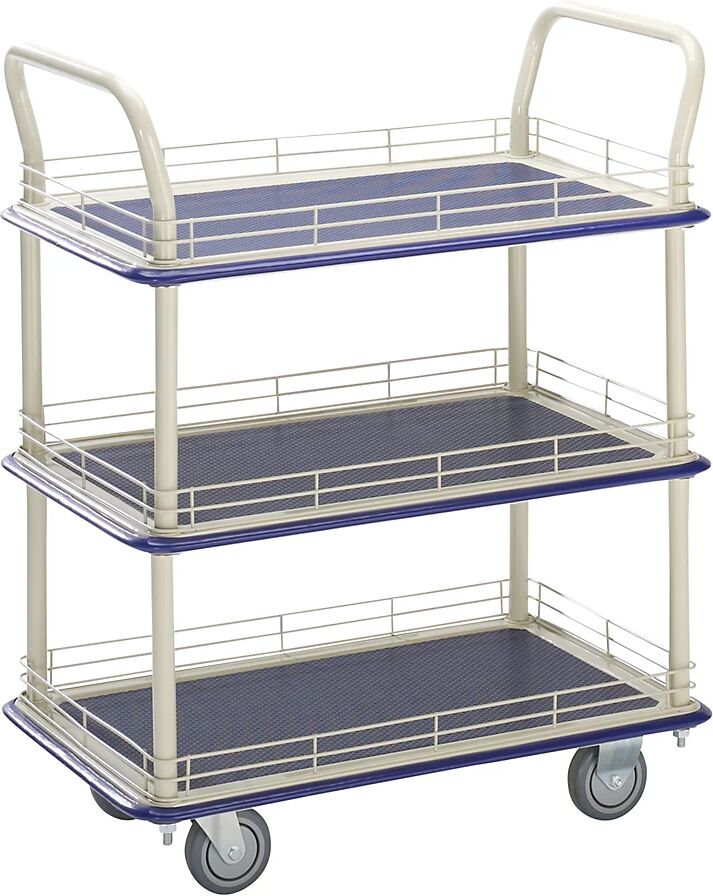 Industrie-Tischwagen mit drei Etagen Tragfähigkeit 300 kg