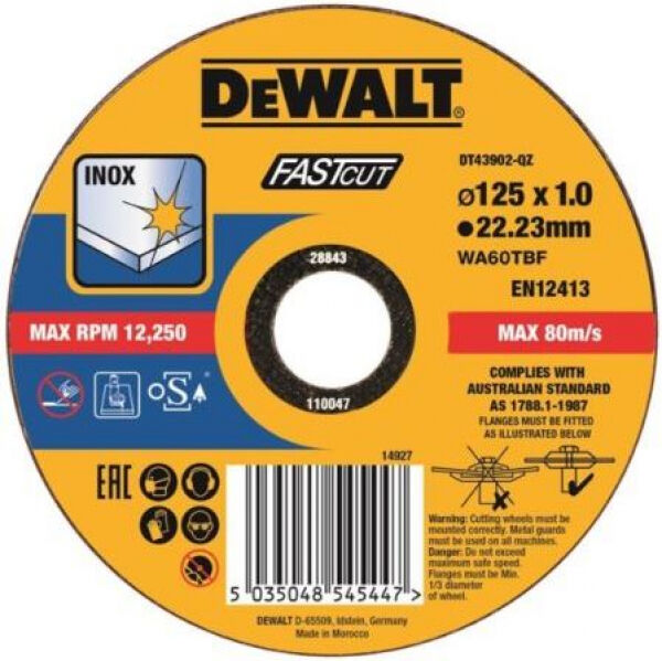 DeWalt DT43902 - High Performance Trennscheibe für Edelstahl