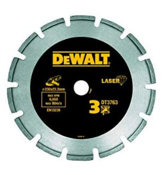 DeWalt DT3763 - LasergeschWeisste Diamant-Trennscheibe - 230mm