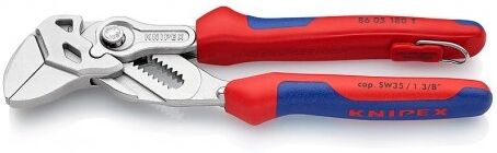 KNIPEX Klešťový stavitelný klíč Cr duo s poutkem 180 mm