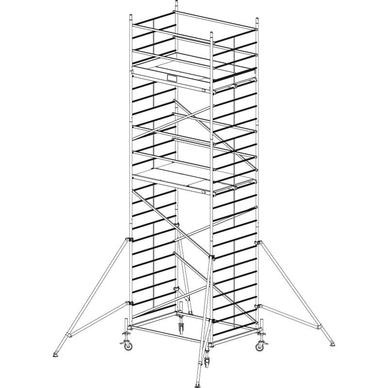 KRAUSE Hliníkové pojízdné lešení protec xxl 7,3 m