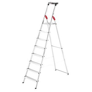 Hailo Haushaltsleiter L60 StandardLine alu 8 Sprossen, H: 255,0 cm