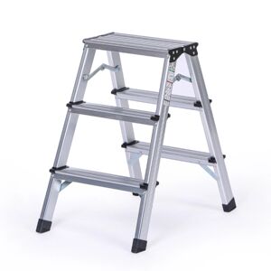 B2B Partner Doppelseitige Aluminium-Stufen, 2x3 Stufen, 635 mm