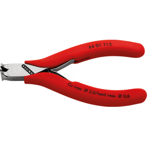 Knipex KN 64 01 115 - Elektronik-Vornschneider, 115 mm