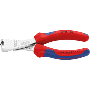 Knipex KN 67 05 140 - Kraft-Vornschneider, 140 mm, verchromt