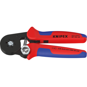 Knipex KN 97 53 14 - Aderendhülsenzange, selbsteinstellend, 180 mm, Aderendhülsen