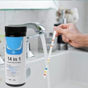 MUMU 14-in-1-Trinkwasser-Teststreifen, verbesserter Wasserqualitätstest und Leitungswasser (50 Blatt)