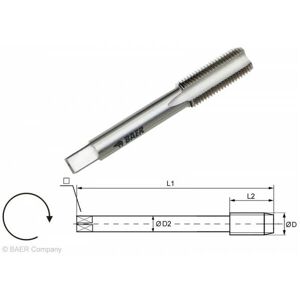 Hssg Handgewindebohrer Fertigschneider mf 12 x 1,5'-'120301032-2 - Baer