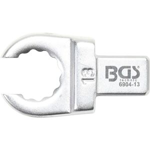 BGS TECHNIC Einsteck-Ringschlüssel offen 13 mm Aufnahme 9 x 12 mm
