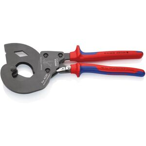 Knipex - 95 32 340 sr acsr Freileitungsschneider (Ratschenprinzip) für Freileitungsseile mit Stahlkern mit Mehrkomponenten-Hüllen brüniert 340 mm