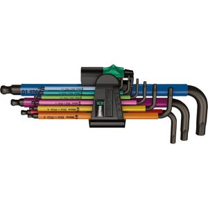 Winkelschraubendreher Satz 9-teilig, 1,5-10 mm, Multicolor - Wera