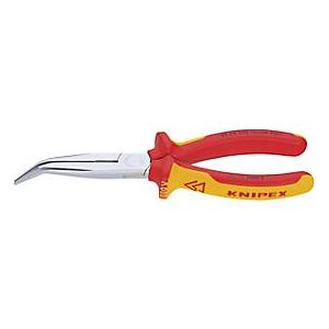 Knipex VDE-Flachrundzange 200mm gerade verchr.