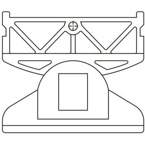 Munk Günzburger Steigtechnik - Innenschuh Alu-Spr.Leiter Alu-Stufenl. 58x25mm Kunststoff, Schwarz